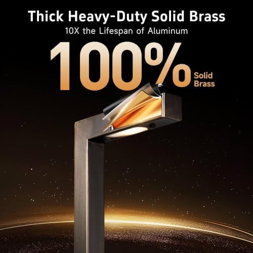 Gardenreet Brass Low Voltage L-Shaped Path Light, Bronze, G4, 4000K, 6Pack - Image 3