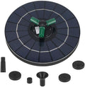 Solar Garden Fountain Pump with RGB Lights Floating Pond Water Feature by OFFSCH