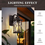 zeyu Oil Rubbed Bronze 2-Pack 12-Inch Exterior Wall Sconce, ZX48BWG-2PK ORB - Image 4