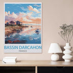 Funny Metal Tin Signs，Bassin D'Arcachon France，Bar Club Cave Home Kitchen Rustic Travel Metal Signs Wall Art Decor(15x30cm）6x12 inch-AL18 - Image 2