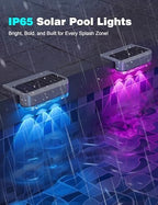 Solar Pool Lights for Above Ground Pools,IP65 Pool Solar Lights, 8 Pack - Image 5