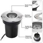SUNRIVER Low Voltage Landscape Lights,1W Outdoor In-Ground Lights 12V-24V LED Landscape Lighting for Paver, Deck, Step, Garden, IP67 Waterproof (6 Pack Warm White) - Image 3