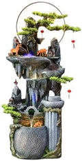 Cascading Rock Outdoor Water Fountain Rockery Water Fountain Decoration, Outdoor Fountain Decoration, Floor Fountain Decoration for a Calming in Outdoor(L) by Unknown