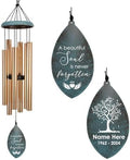 Personalized Memorial Wind Chimes, Gifts for Loss of Loved One, Sympathy Wind Chime for Loss of Dad/Mom, 36inch Mourn Wind Chimes, Garden Decor Outside by ExtrabilyOfficial