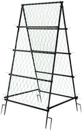 unho Garden Trellis for Climbing Plants with Tough Nylon Netting, 6ft Tall Sturdy Rustproof Metal Plant Support Tower for Vegetable Fruit Vine Cucumber Garden Lightweight，Outdoor by unho