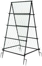 unho Garden Trellis for Climbing Plants with Tough Nylon Netting, 6ft Tall Sturdy Rustproof Metal Plant Support Tower for Vegetable Fruit Vine Cucumber Garden Lightweight，Outdoor by unho