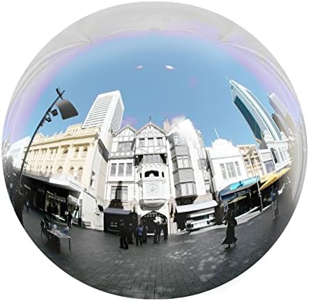 10 inch Stainless Steel Gazing Ball, E-Buying Silver Mirror Polished Hollow Seamless Gazing Globe Reflective Garden Sphere Floating Pond Balls for Home Garden Ornament Decoration by Unknown