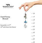 Woodstock Chimes Woodstock Rainbow Makers Collection, Crystal Fantasy, 4.5'' Mermaid Crystal Fantasies Crystal Suncatchers for Outdoor, Patio, Home or Garden Décor (CFMM) - Image 4