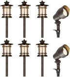 hykolity Low Voltage LED Landscape Kits, 12V-15V Pathway Flood Light Kits by hykolity