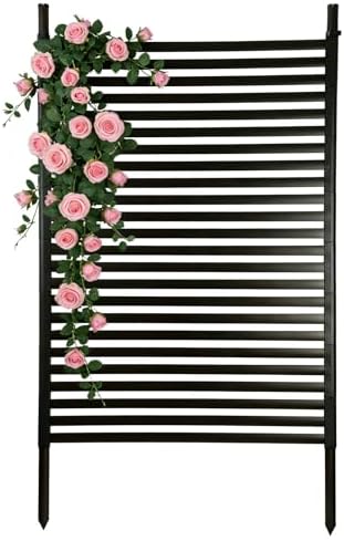 Metal Garden Trellis for Climbing Plants, 59 Inch Tall Fence Plant Support for Flower and Vegetable (35.5" W x 59" H) by Unknown