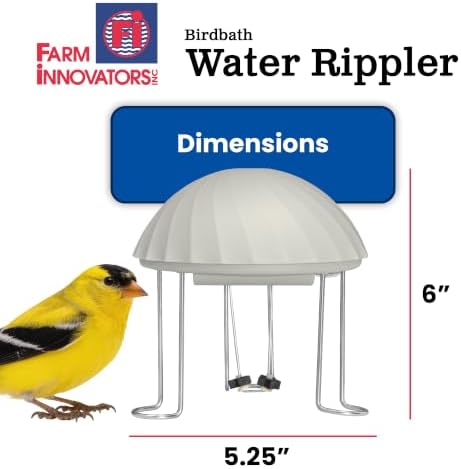 Farm Innovators WR-25 Birdbath Water Rippler Agitator, Attracts Birds - Image 7