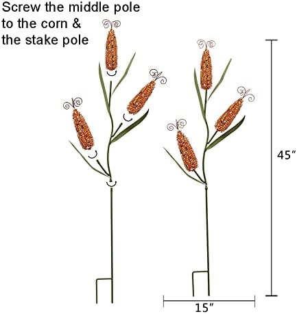 Metal Corn Garden Stake Decorative Outdoor Fall Yard Stake for Outside - Image 6