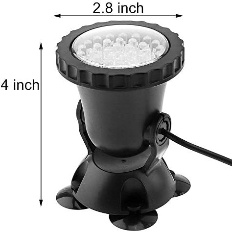 iMeshbean Submersible Led Pond Lights,Set of 4 144 LEDs Underwater Pool Fountain Waterfall Lights Color Changing Lamp with Remote Control - Image 4