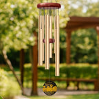 Personalized Farming Memorial Wind Chime – “Farming in Heaven’s Fields” Custom Name & Years – Tractor & Angel Engraved Sympathy Gift for Farmers – Outdoor Remembrance Windchime for Loss of Loved One - Image 3