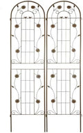 Garden Trellis for Climbing Plants Outdoor, 2-Pack 86" Metal Rustproof by Unknown