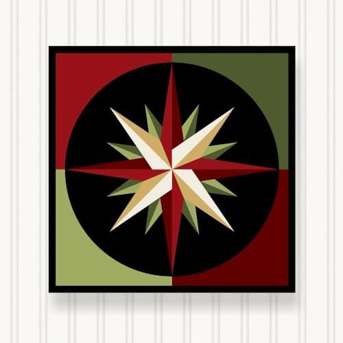 BARN QUILT Block, Beautiful Outdoor or Indoor Square, 7 Sizes, Wall Art Decor, Barn Quilt Sign, Barn Quilt Design BQ124 (23.5" x 23.5") by SignStuffInc