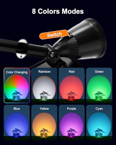 4 Pack Color Changing Solar Powered LED Sunset Spotlight Outdoor - Image 3