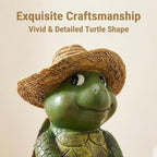 Turtle Fishing Statue, Resin Pond Decor for Koi Fish Ponds and Gardens - Image 5
