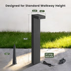 SURAIELEC 4 Pack Low Voltage Landscape Lighting, Warm White, Aluminum - Image 7