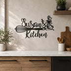 Custom Kitchen Name Sign, Personalized Kitchen Metal Sign, Kitchen Art Wall Decor, Kitchen Signs Wall Decor, Metal Wall Art, Kitchen Decor, Mothers Day Gift, Mom's Kitchen, Gift for Grandma - Image 5