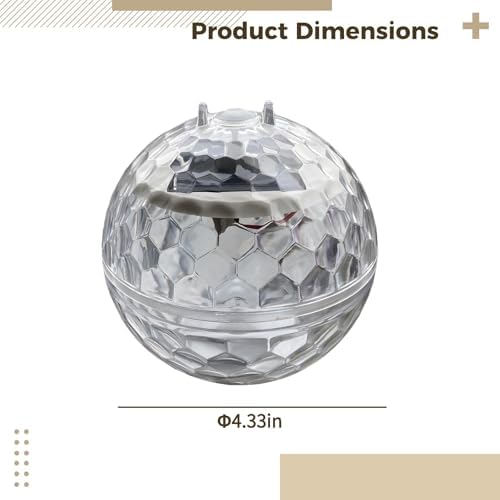 2 Pcs Floating Solar Yard Lights, Outdoor Solar Led Pool Balls, Ip44 Waterproof Floating Orbs, Multi-Color Magic Sphere Lamps for Pond Decoration - Image 2