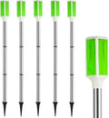 Joyibay 5-Pack Solar Powered Driveway Markers, Solar Warning Lights, Solar Outdoor Driveway Lights, Driveway Reflectors on Poles for Snow Road Yard (Green) by Joyibay