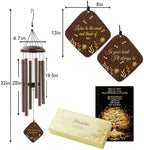 Memorial Sympathy Wind Chimes for Outside Clearance, Dragonfly Wind Chimes for Loss of Loved One Mother Father for Bereavement/Condolence/Funerary Gift Idea,32'' Bronze - Image 2