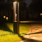 Modern Black Outdoor Bollard Light Waterproof IP65 Garden Landscape Pathway Lighting LED Post Lamp for Driveway, Yard Commercial Use 3000K - Image 3