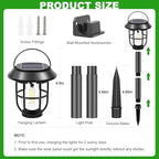 Solar Motion Lights Outdoor for Halloween Decorations, 4 Pack - Image 4