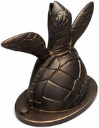 Sea Turtle Pool Scupper Spillway: Hand-Finished Metallic Water Feature (Oil-Rubbed Bronze) by ArtistaPools