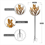 Wind Spinner for Yard and Garden Metal Kinetic Wind Sculptures for Outdoor Decorations(63 x 12.99 inches) - Image 7