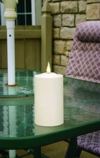 Xodus Battery Operated Pillar Candles, Daily 6h Timer, 4",5",6" 3-Pack - Image 4