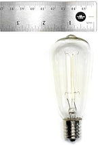 Outdoor Edison Light Bulbs with C9 Black Stringer (ST40 Edison, 25') - Image 4