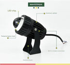 Narrow Beam Spotlight - Rotation Spot Lights, Long Range LED Floodlights, IP65 Waterproof Wall Washer Light, Outdoor Architectural Landscape Lighting(Yellow) - Image 3
