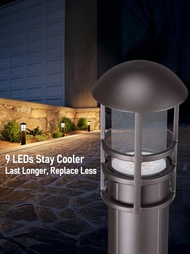 LEONLITE 12-Pack Low Voltage Landscape Pathway Lights, 3W, CRI90, 3000K - Image 3
