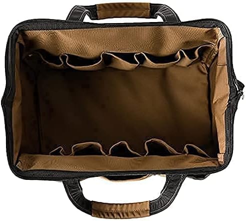 Coreflex 14 inch Wide-Mouth Tool Bag, Gear Bag, Multiple Purpose - for Plumbers, Electricians, Handymen also good for daily use, office use and camping. (Tan) - Image 4