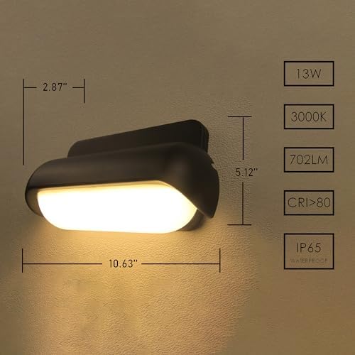 Modern LED Wall Sconce Waterproof Outdoor Porch Light - Image 2