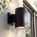 Progress Lighting Cylinder Outdoor Wall Light, Black - Image 2