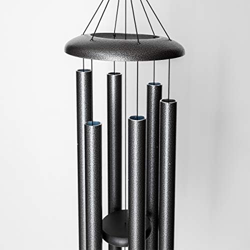 Corinthian Bells by Wind River - 44 inch Silver Vein Wind Chime for Patio, Backyard, Garden, and Outdoor Decor (Aluminum Chime) Made in the USA - Image 3