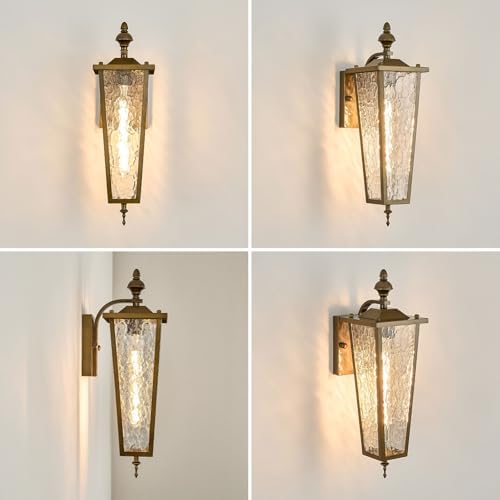 2-Pack Outdoor Wall Light,Vintage Exterior Waterproof Lantern - Image 5