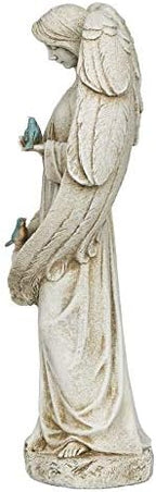 Joseph's Studio by Roman - Angel with Two Birds Statue, 20" H, Garden Collection, Resin and Stone, Decorative, Religious Gift, Home Outdoor and Indoor Decor, Durable, Long Lasting - Image 3