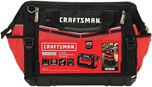 CRAFTSMAN VERSASTACK Zippered Tool Bag, 31 Pocket Organizer, Heavy Duty Tool Tote (CMST17622) - Image 3