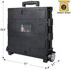 Olympia Tools 85-010 Grand Pack-N-Roll Portable Tools Carrier with Telescopic Handle, 80 Lb. Load Capacity, Black 2025 New Version - Image 2