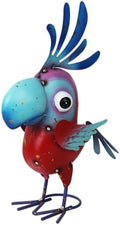 15" Metal Parrot Statue Outdoor Garden Decor by ViteenLight