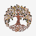 Tree Of Life Metal Wall Art Rustic Iron Decor Round Plaque For Living Room Bedroom Garden Patio Indoor Outdoor Hanging Ornament (24 INCH) by Unknown