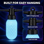 50FT RGBW Outdoor String Lights, Color Changing Patio Lights - Image 4
