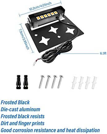 3W Retaining Wall Lights,4 inch Small Size LED Hardscape Lighting Low Voltage Landscape Lights,12V 24V Step Lights Outdoor,Waterproof 3000K Soft White Walls Stairs Lighting(10-Pack+Connectors) - Image 5