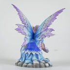 Fantasy Cloud Base Fairy Figurine, 6.1 Inch Blue-Purple Gradient Elf Statue, Hand-Painted Resin Decor with Gradient Wings & Hair for Living Room, Bedroom, Fairy Garden - Image 6