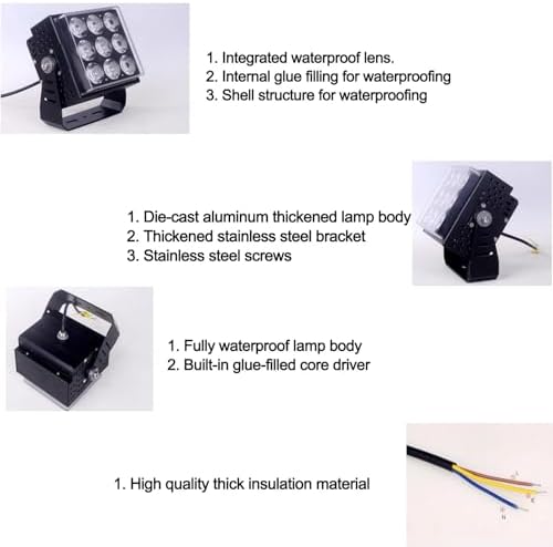 Outdoor Landscape Spotlights Outdoor Spotlights - Led Beam Light, AC 85-265V A Beam of Light Spotlight, Outdoor Ground LED Landscape Lights, Ip67 Waterproof Adjustable Br - Image 6
