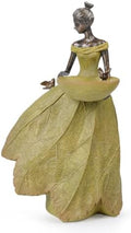 DiliComing Garden Fairy Statue Bird Feeder - 12-Inch Resin Outdoor Fairy Decor, Garden Maiden Statue for Yard, Patio, Lawn, Backyard, Outdoor Statues Gift for Women Garden Lovers(Yellow) by DiliComing